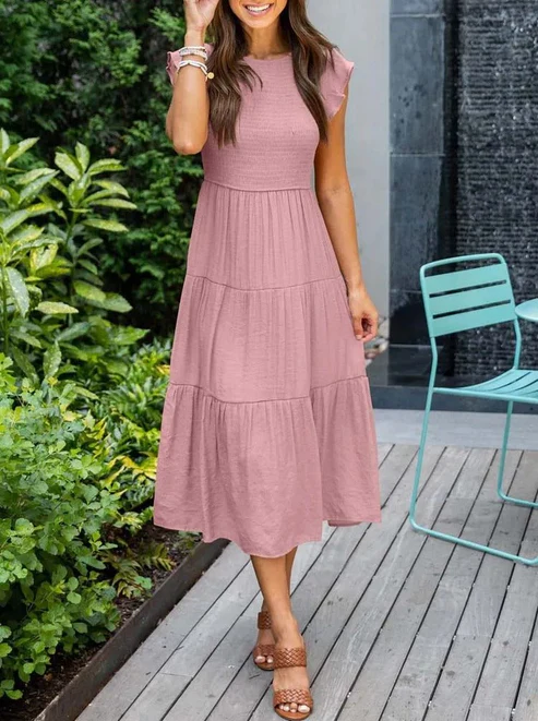 Women's A-line midi dress — Britisle BR-WMD-01